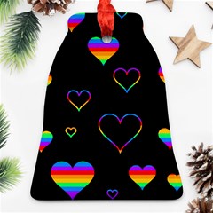 Rainbow Harts Ornament (bell) 