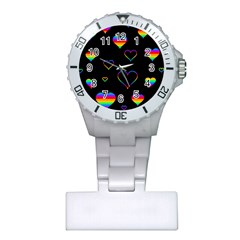 Rainbow Harts Plastic Nurses Watch