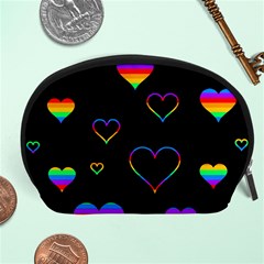 Rainbow Harts Accessory Pouches (large)  by Valentinaart