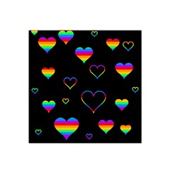 Rainbow Harts Satin Bandana Scarf by Valentinaart