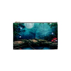 Mysterious Fantasy Nature Cosmetic Bag (small)  by Brittlevirginclothing