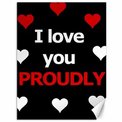 I Love You Proudly Canvas 36  X 48  