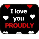 I love you proudly Fleece Blanket (Mini) 35 x27  Blanket