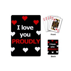 I Love You Proudly Playing Cards (mini)  by Valentinaart