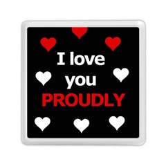 I Love You Proudly Memory Card Reader (square) 