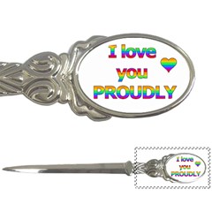 I Love You Proudly 2 Letter Openers by Valentinaart