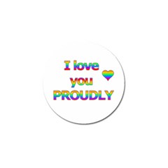 I Love You Proudly 2 Golf Ball Marker by Valentinaart