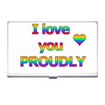 I love you proudly 2 Business Card Holders Front