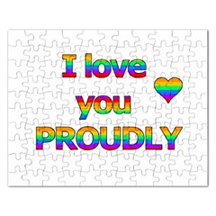 I Love You Proudly 2 Rectangular Jigsaw Puzzl