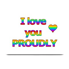 I Love You Proudly 2 Plate Mats by Valentinaart