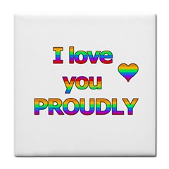 I Love You Proudly 2 Face Towel