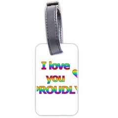 I Love You Proudly 2 Luggage Tags (two Sides)