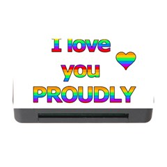 I Love You Proudly 2 Memory Card Reader With Cf by Valentinaart