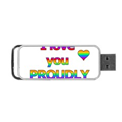 I Love You Proudly 2 Portable Usb Flash (one Side)