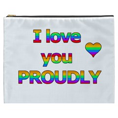 I Love You Proudly 2 Cosmetic Bag (xxxl) 