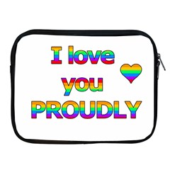 I Love You Proudly 2 Apple Ipad 2/3/4 Zipper Cases by Valentinaart