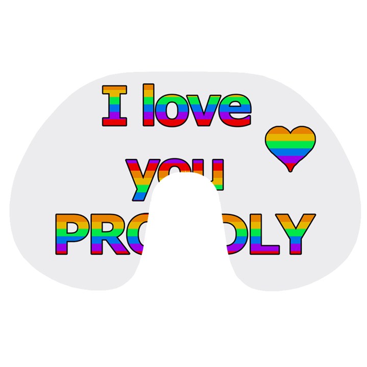 I love you proudly 2 Travel Neck Pillows