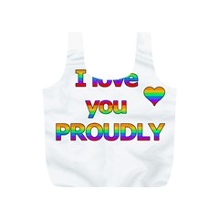 I Love You Proudly 2 Full Print Recycle Bags (s) 