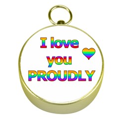 I Love You Proudly 2 Gold Compasses by Valentinaart