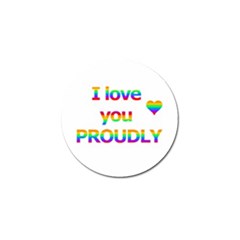 Proudly Love Golf Ball Marker (4 Pack) by Valentinaart