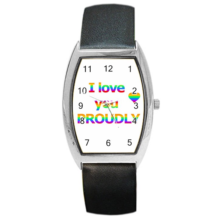 Proudly love Barrel Style Metal Watch