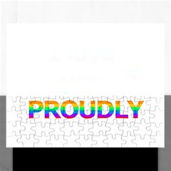 Proudly Love Rectangular Jigsaw Puzzl