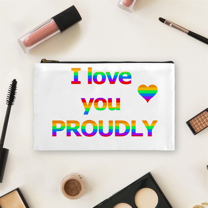 Proudly love Cosmetic Bag (Medium) 