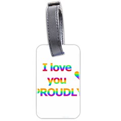 Proudly Love Luggage Tags (two Sides)