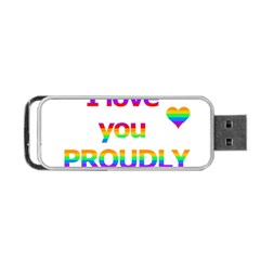 Proudly Love Portable Usb Flash (two Sides) by Valentinaart