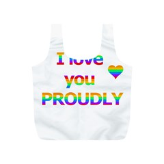 Proudly Love Full Print Recycle Bags (s)  by Valentinaart