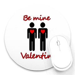 Be Mine Valentine Round Mousepads by Valentinaart