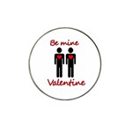 Be mine Valentine Hat Clip Ball Marker Front