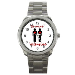 Be Mine Valentine Sport Metal Watch by Valentinaart