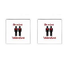 Be Mine Valentine Cufflinks (square) by Valentinaart