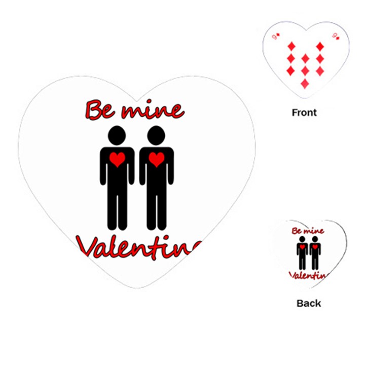 Be mine Valentine Playing Cards (Heart) 