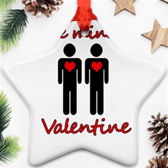 Be Mine Valentine Star Ornament (two Sides)  by Valentinaart