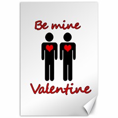 Be Mine Valentine Canvas 12  X 18   by Valentinaart