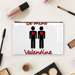 Be Mine Valentine Cosmetic Bag (medium)  by Valentinaart