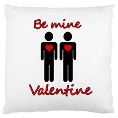 Be Mine Valentine Large Cushion Case (two Sides)