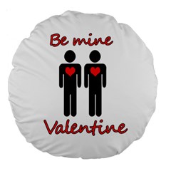 Be Mine Valentine Large 18  Premium Round Cushions