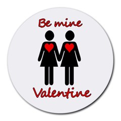 Be My Valentine 2 Round Mousepads