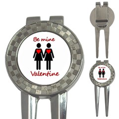 Be My Valentine 2 3-in-1 Golf Divots by Valentinaart