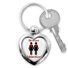 Be My Valentine 2 Key Chains (heart) 