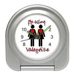 Be My Valentine 2 Travel Alarm Clocks by Valentinaart