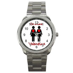 Be My Valentine 2 Sport Metal Watch by Valentinaart