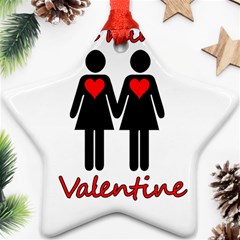 Be My Valentine 2 Star Ornament (two Sides) 