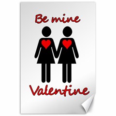 Be My Valentine 2 Canvas 24  X 36  by Valentinaart