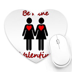 Be My Valentine 2 Heart Mousepads by Valentinaart