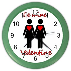 Be My Valentine 2 Color Wall Clocks by Valentinaart