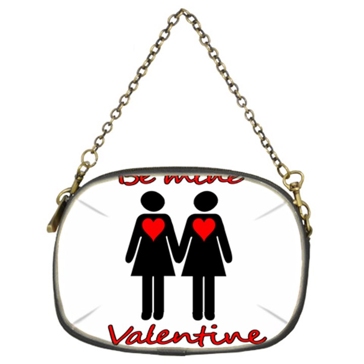 Be my Valentine 2 Chain Purses (Two Sides) 